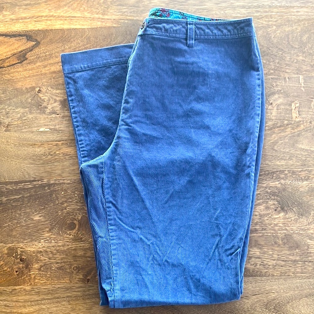 LL Bean true vintage royal blue corduroy pants 18